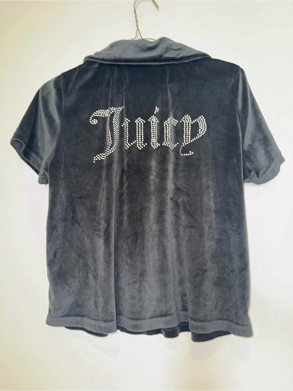 Juicy Couture Velour Rhinestone Logo Sleepwear Top